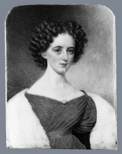Portrait of a Lady by Sarah Goodridge, artwork, 1830