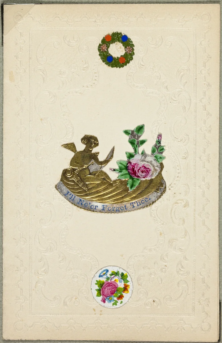 I'll Ne'er Forget Thee (valentine) by Unknown Artist, other, 1825-1835