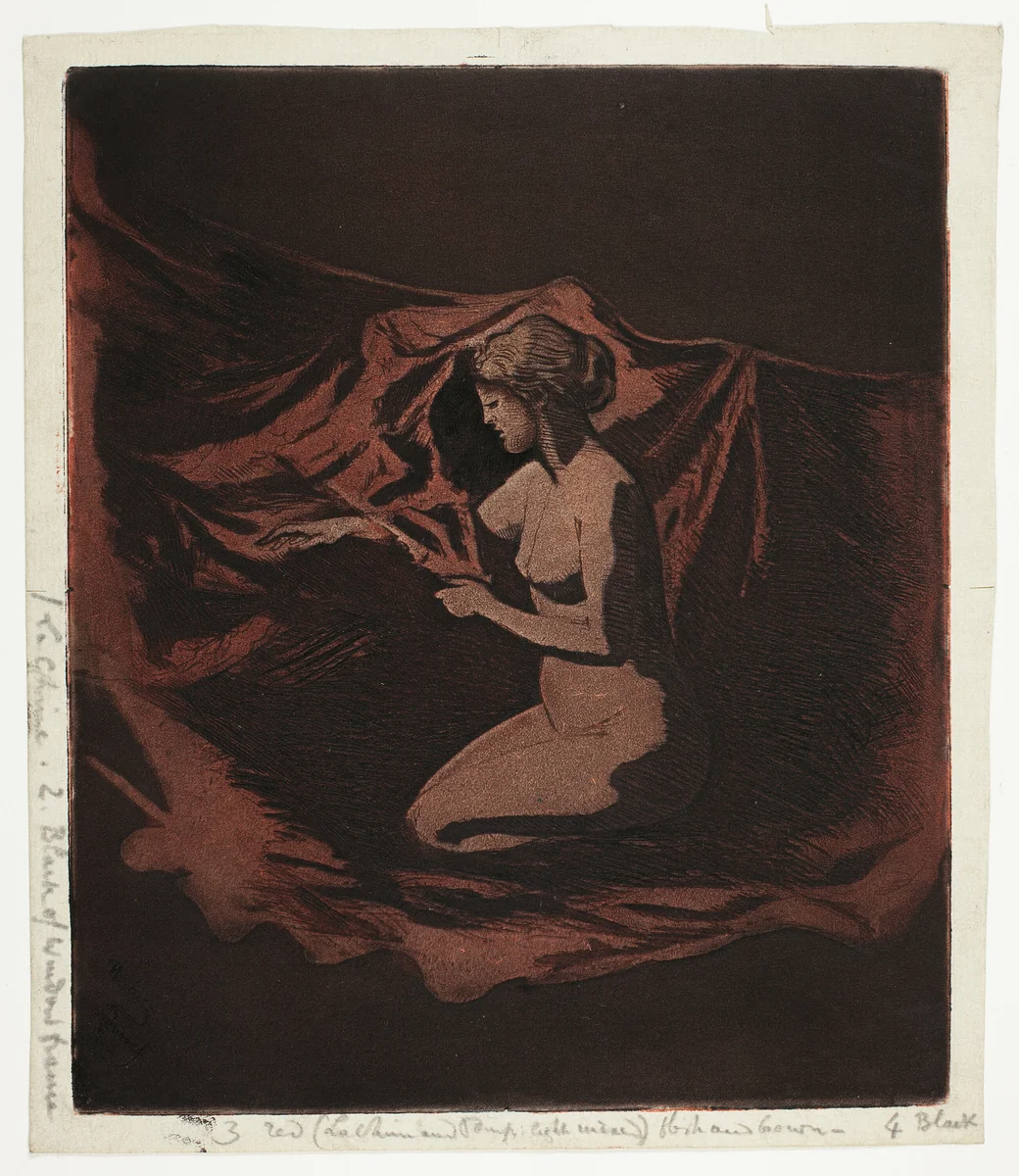 Embers Glow by Theodore Roussel, print, 1890-1897