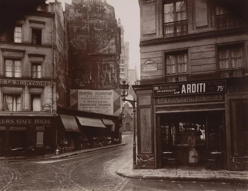 Rue de la Montagne-Sainte-Geneviève by Eugène Atget, photograph, 1925
