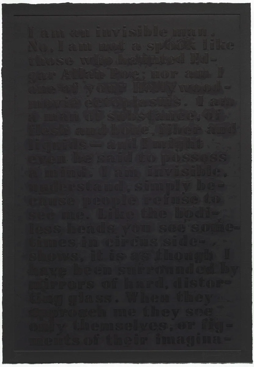Untitled: Four Etchings [C] by Glenn Ligon, print, 1992
