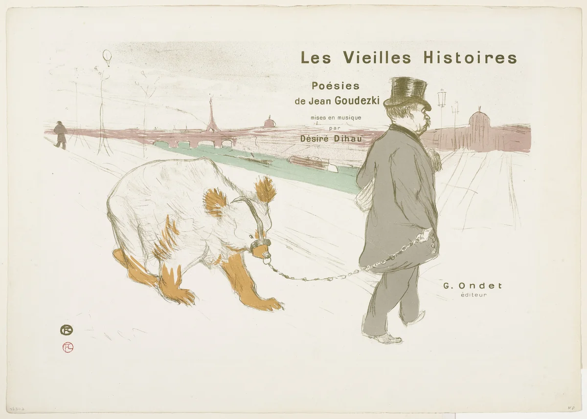 Cover for Old Stories (Les Vieilles Histoires) by Henri de Toulouse-Lautrec, print, 1893