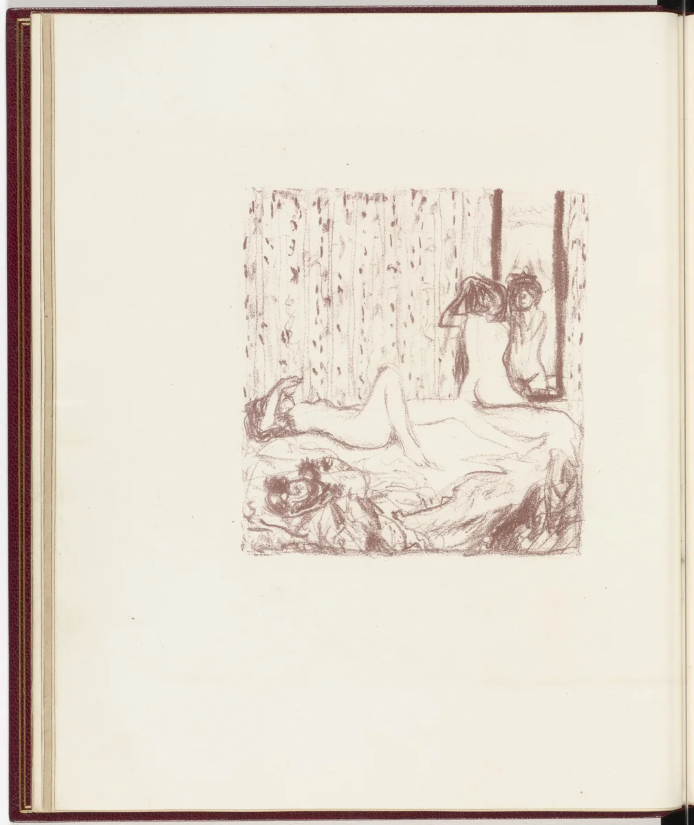 Frontispiece (folio 3 verso) from Parallèlement (In Parallel) by Pierre Bonnard, illustrated book, 1900