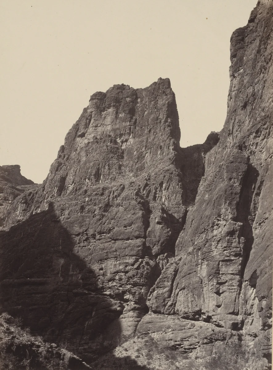 Canyon of Kanab Wash, Colorado River, Looking South by Timothy O'Sullivan, William H. Bell, photograph, 1871