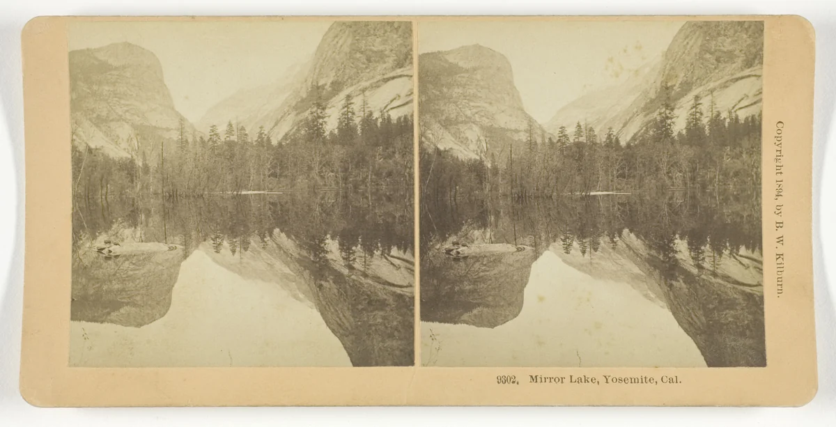 Mirror Lake, Yosemite, California by B. W. Kilburn, photograph, 1894