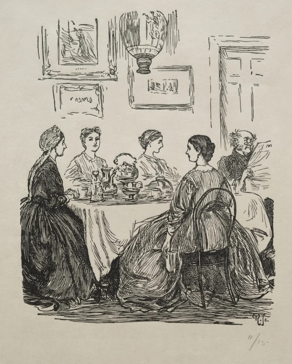 The Annual Question - Where Shall We Go? by George Du Maurier, print, 1865