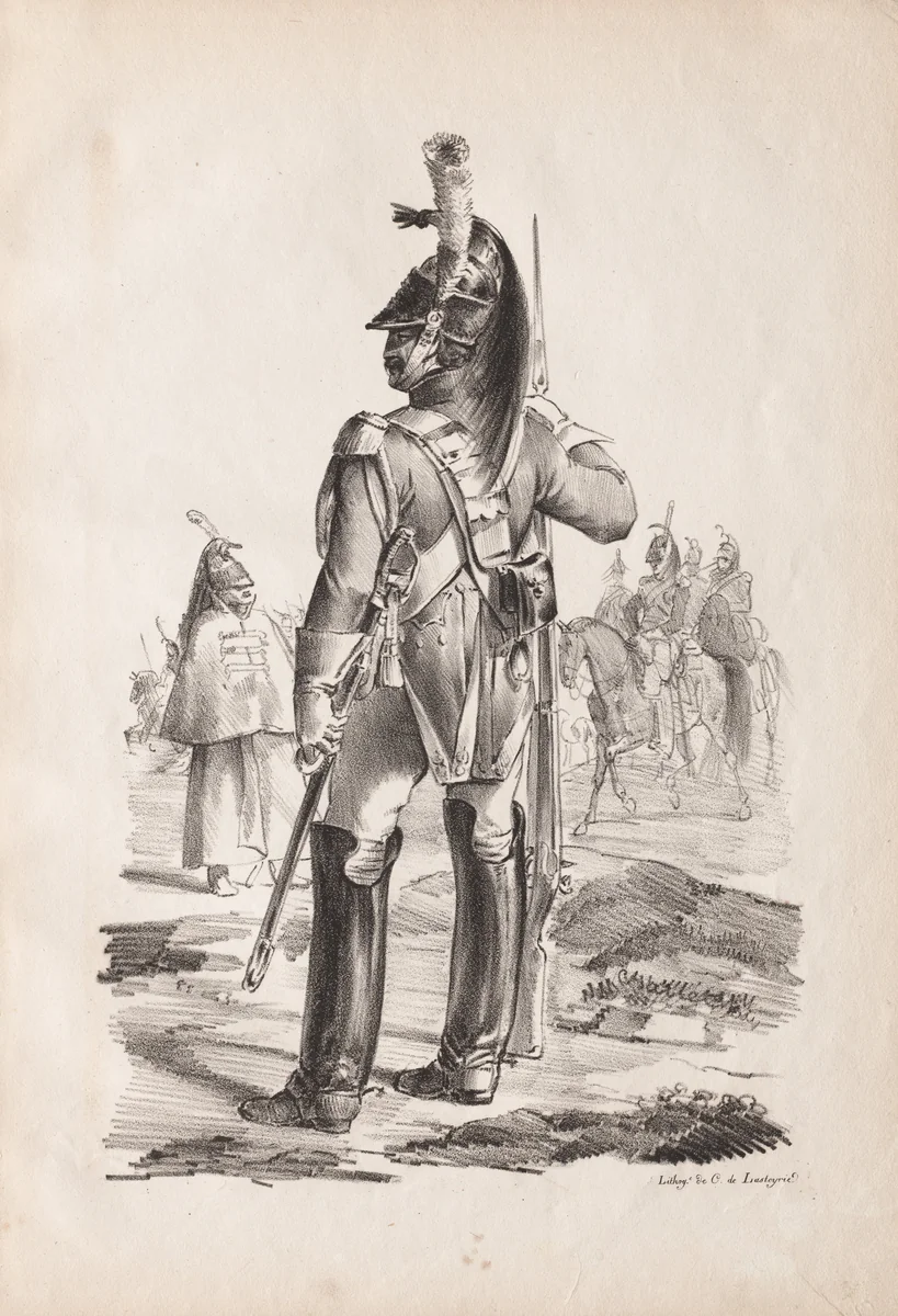 Military Costumes: Grenadier of the Royal Guard by Nicolas Toussaint Charlet, print, 1814-1818