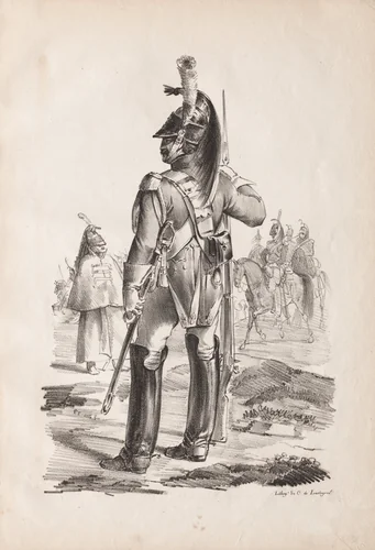 Military Costumes: Grenadier of the Royal Guard by Nicolas Toussaint Charlet, print, 1814-1818