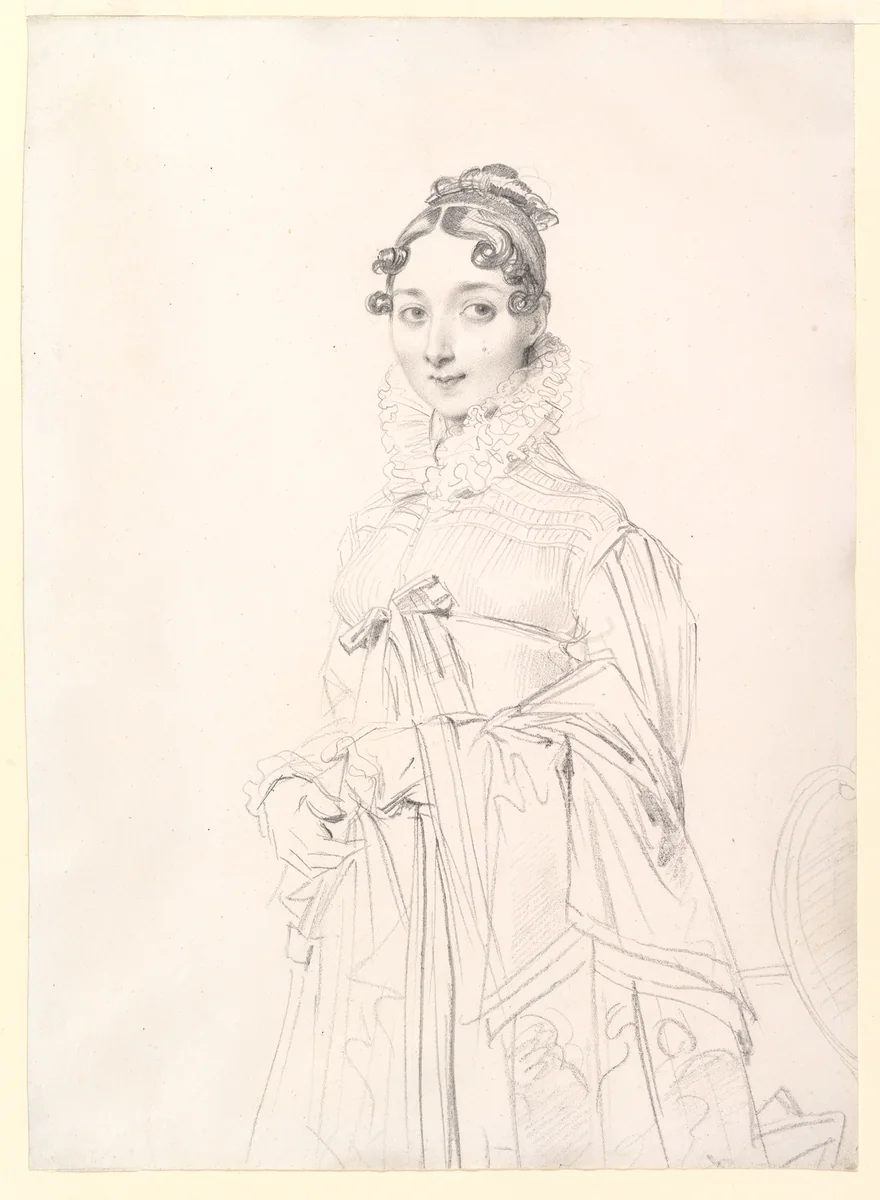 Portrait of a Lady by Jean-Auguste-Dominique Ingres, drawing, 1810-1820