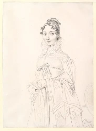Portrait of a Lady by Jean-Auguste-Dominique Ingres, drawing, 1810-1820