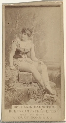Card Number 167, Elain Caungfor, from the Actors and Actresses series (N145-5) issued by Duke Sons & Co. to promote Cameo Cigarettes by W. Duke, Sons & Co., photograph, 1880-1889