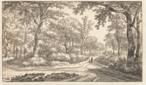 De driesprong by Adriaen Hendriksz. Verboom, drawing, 1638-1675