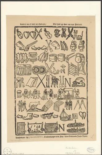 Rebus voor kinderen by anonymous, print, 1800-1899