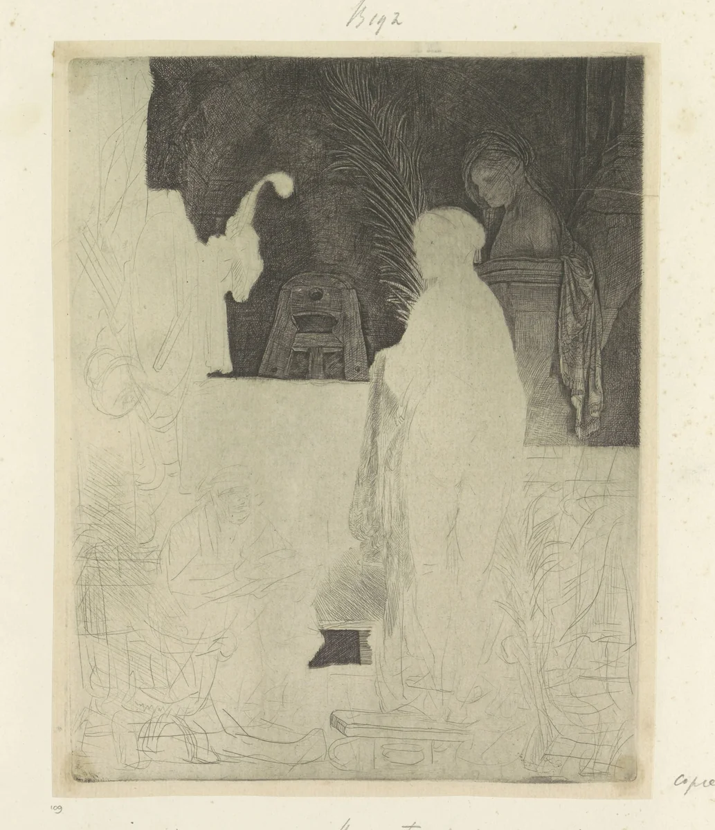 Kunstenaar bezig met modeltekenen by Rembrandt van Rijn, book, 1637-1641