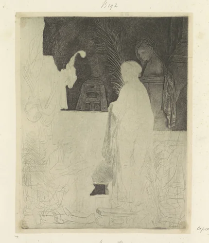 Kunstenaar bezig met modeltekenen by Rembrandt van Rijn, book, 1637-1641