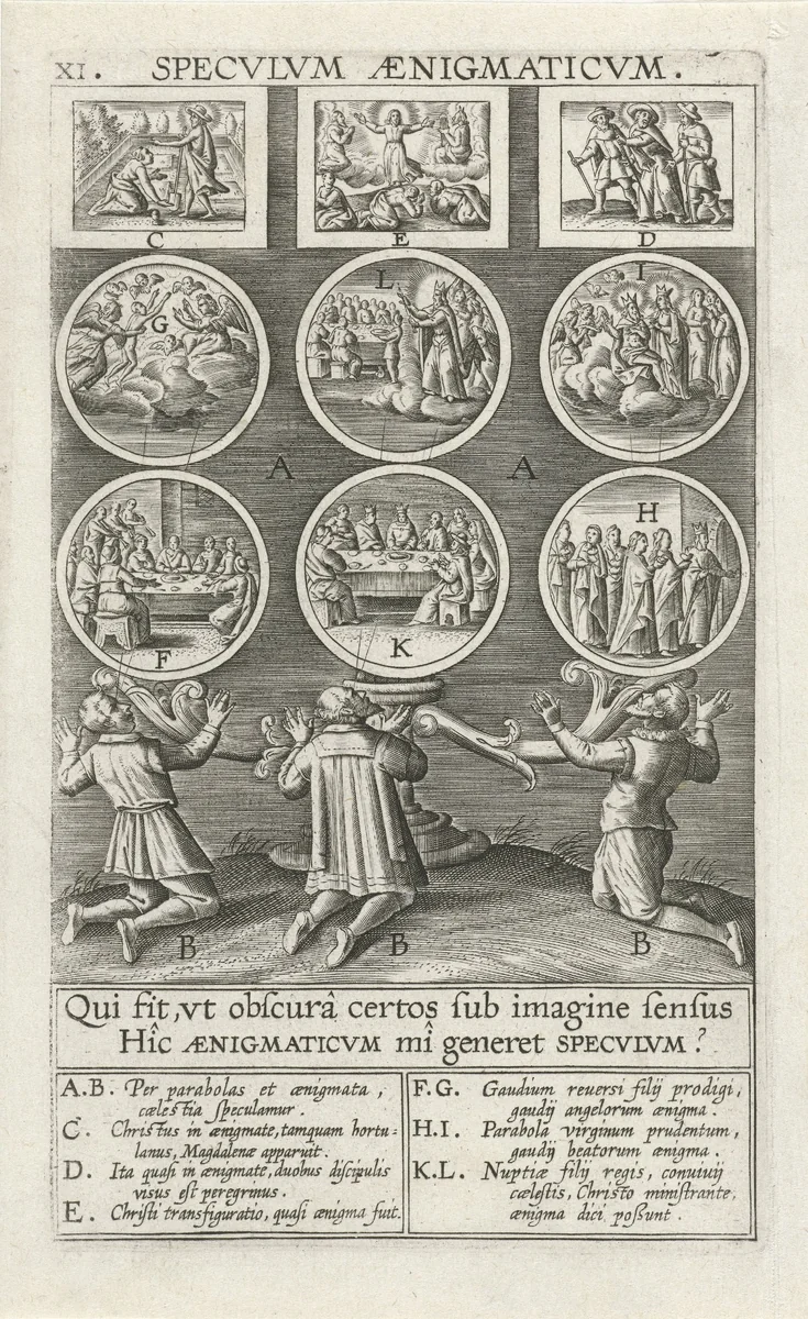 Spiegel der toespelingen by Theodoor Galle, print, 1610