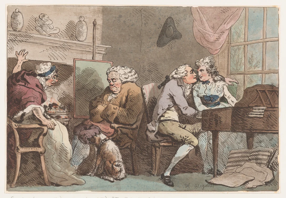 The Detection by Thomas Rowlandson, print, 1796