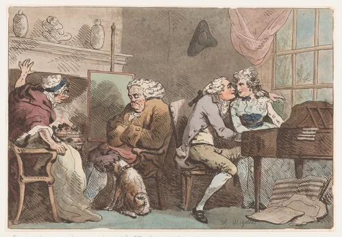 The Detection by Thomas Rowlandson, print, 1796