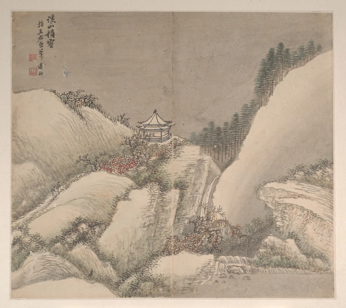 Landscapes in the Styles of Various Artists by Cao Jian, painting, 1716