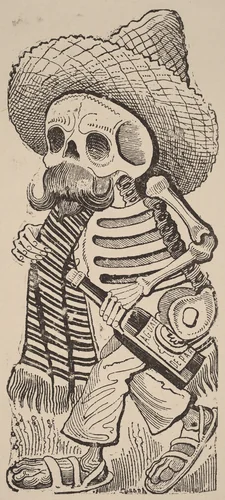 Calavera of Francisco Madero, from Calavera Maderista by José Guadalupe Posada, print, 1944