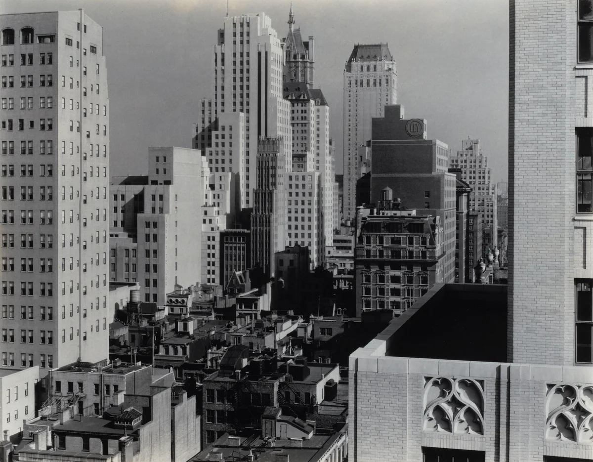 New York from An American Place by Alfred Stieglitz, photograph, 1931