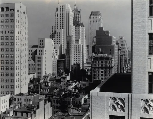 New York from An American Place by Alfred Stieglitz, photograph, 1931
