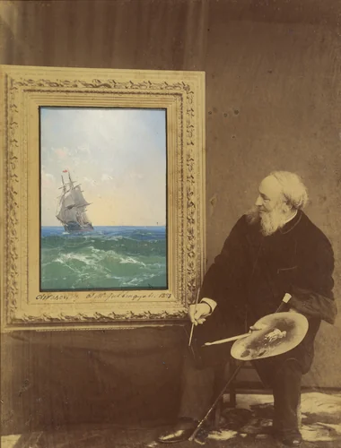[Ivan Konstantinovich Aivazovsky (Hovhannes Aivazian)] by Babaev Studio, photograph, 1893