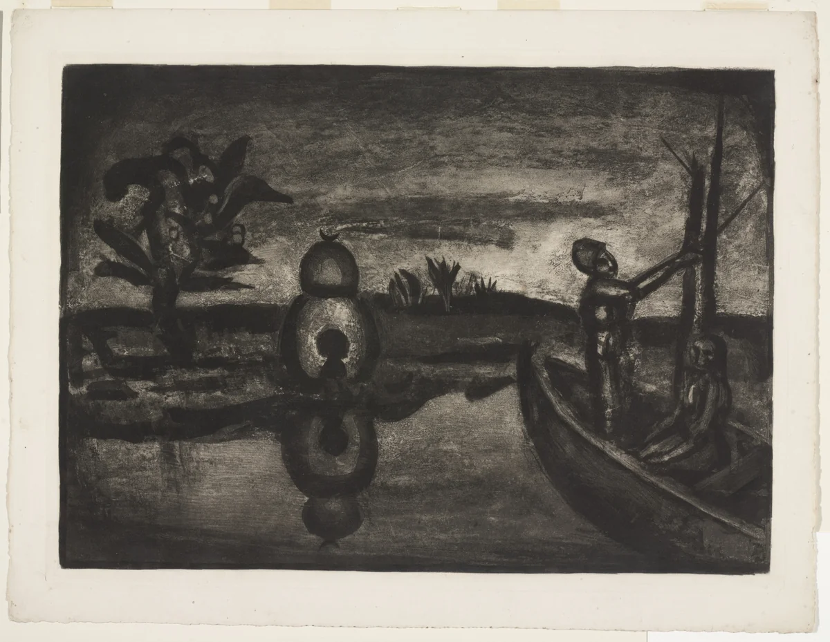 Trial proof for In the Land of Thirst and Terror, plate XXVI from Miserere by Georges Rouault, print, 1923
