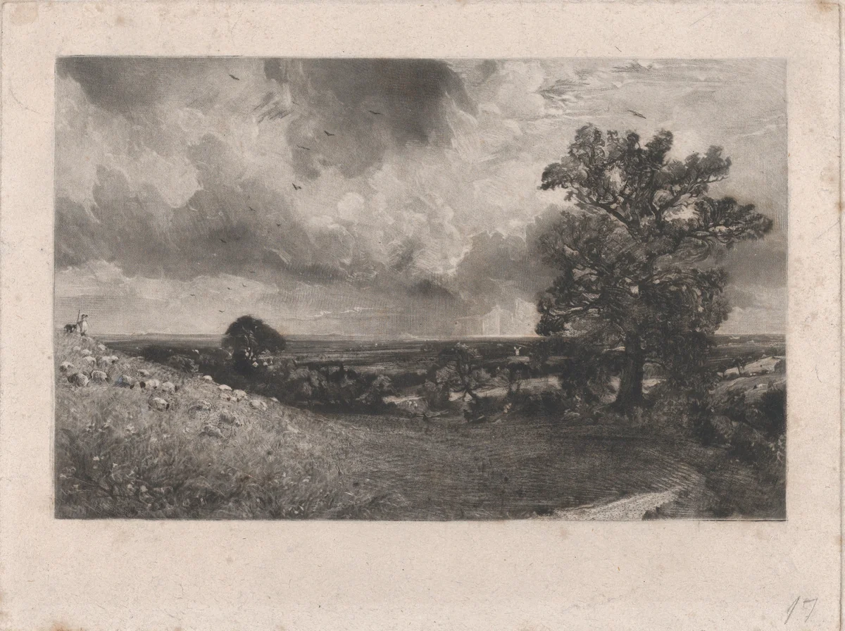 Noon by David Lucas, print, 1830