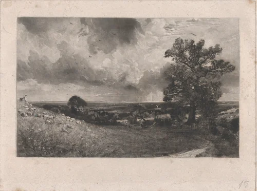 Noon by David Lucas, print, 1830