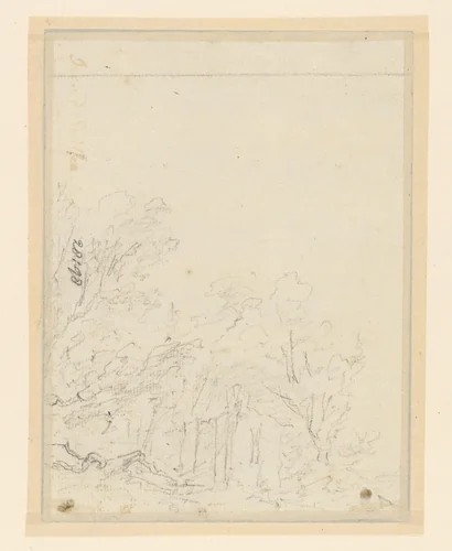 Schets van bomen by Jacob van der Smissen, drawing, 1745-1813