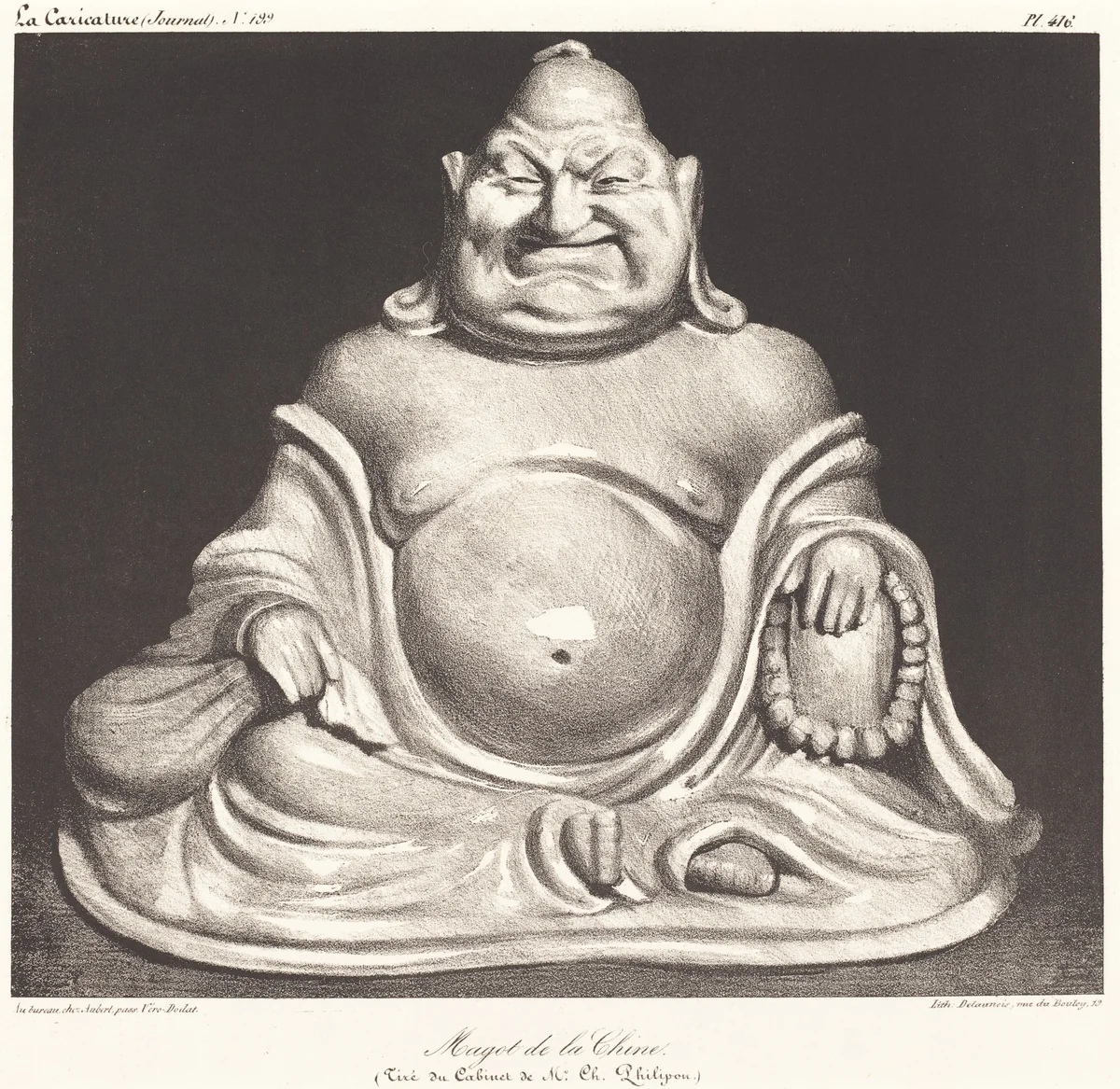 Magot de la Chine by Honoré Daumier, print, 1834