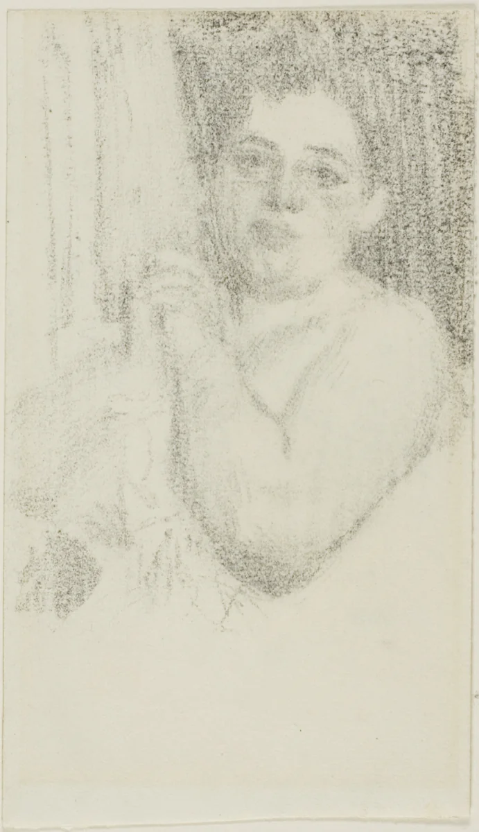 Woman with Hands Clasped by Anders Zorn, drawing, 1880-1920