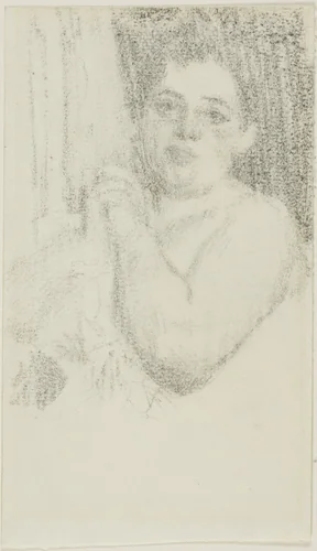 Woman with Hands Clasped by Anders Zorn, drawing, 1880-1920