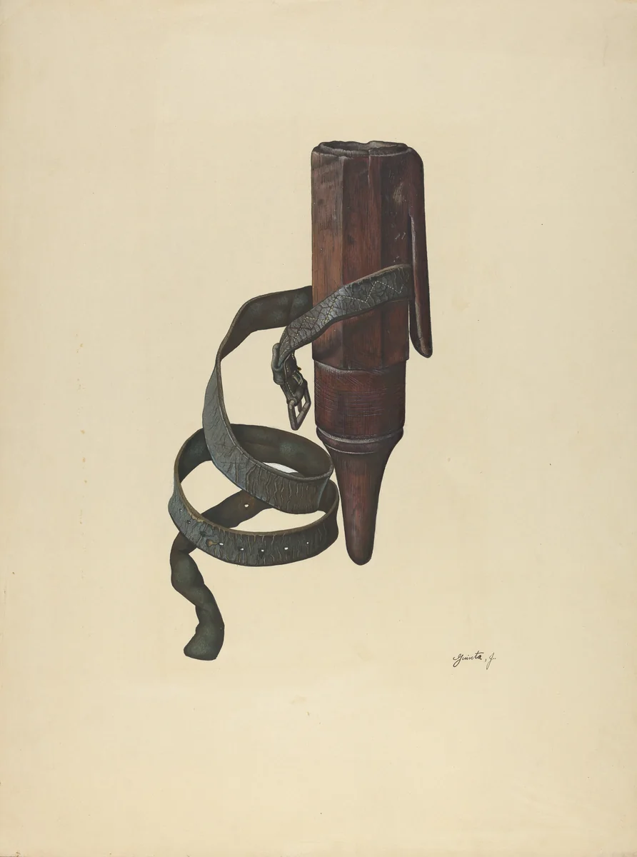 Zoar Whetstone Case by Jerry Guinta, index of american design, 1937