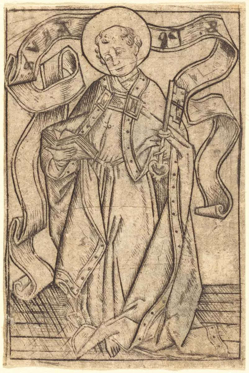 Saint Peter by Israhel van Meckenem, print, 1465