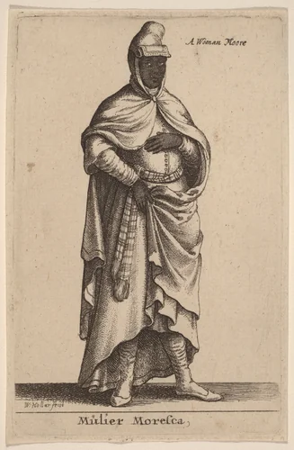 Mulier Moresca by Wenceslaus Hollar, print, 1644