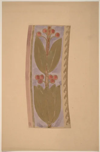 Study for a Border Design by Charles Sprague Pearce, drawing, 1890-1897