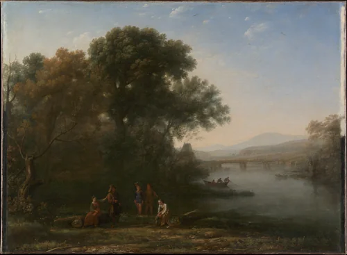 The Ford by Claude Lorrain, painting, 1636
