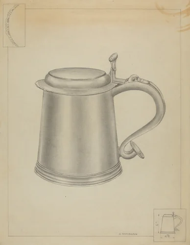 Silver Tankard by Gordon Sanborn, index of american design, 1936