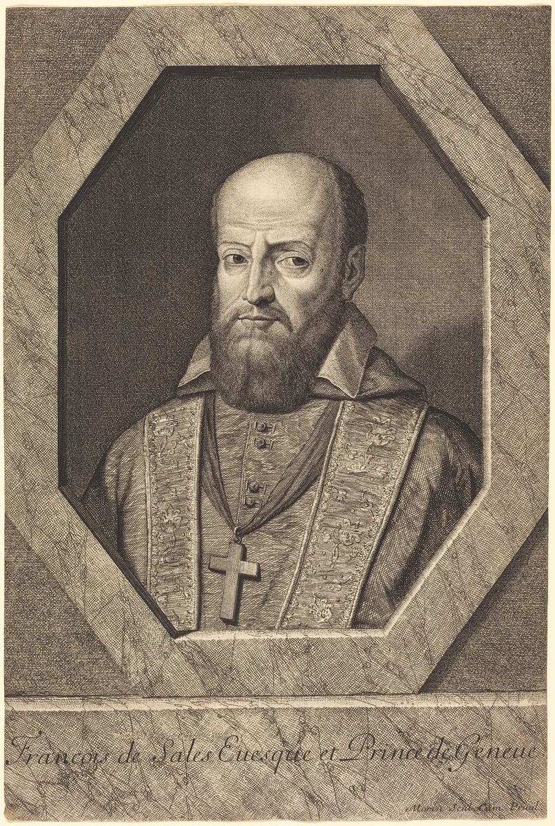 Saint Francois de Sales by Jean Morin, print, 1600-1650