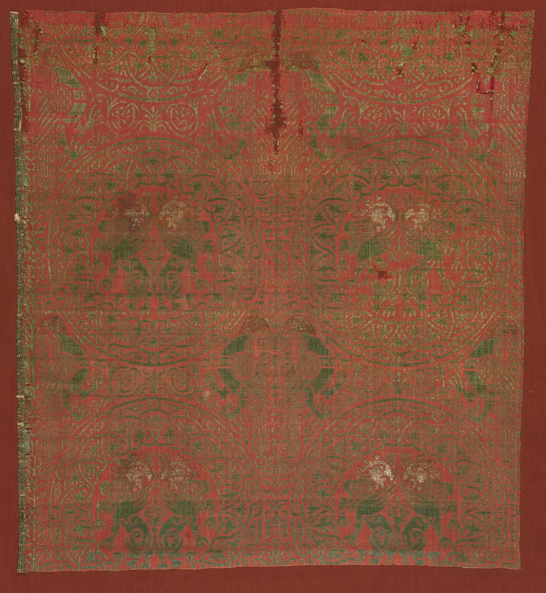 Silk Fragments by Unknown, textile, 1200-1299