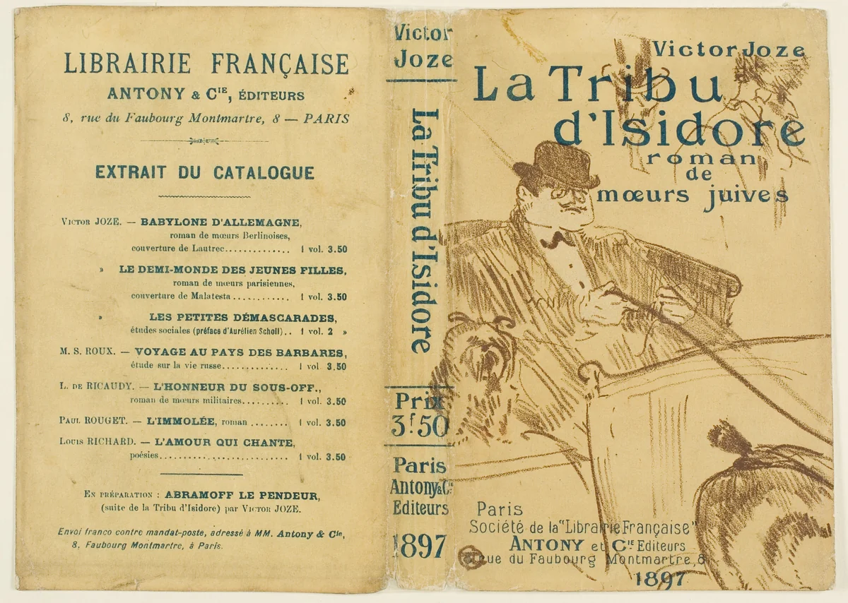Cover for La Tribu d'Isidore by Henri de Toulouse-Lautrec, print, 1897