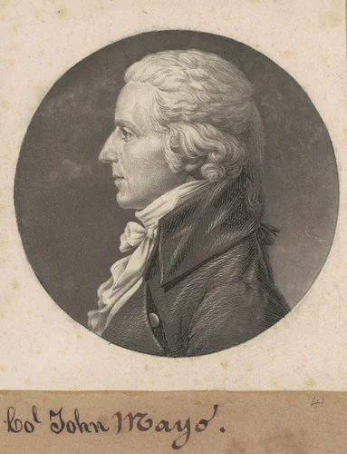 John Mayo II by Charles B. J. Févret de Saint-Mémin, print, 1808