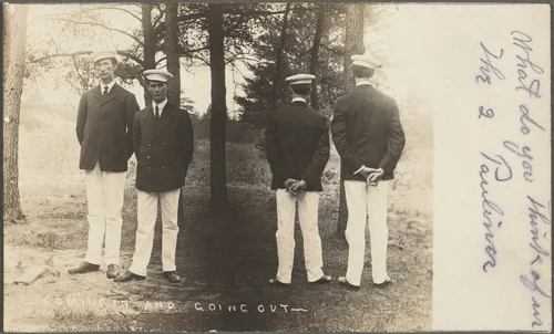 "Coming In and Going Out What do you think of us The 2 Paulines" by American 20th Century, photograph, 1900-1910