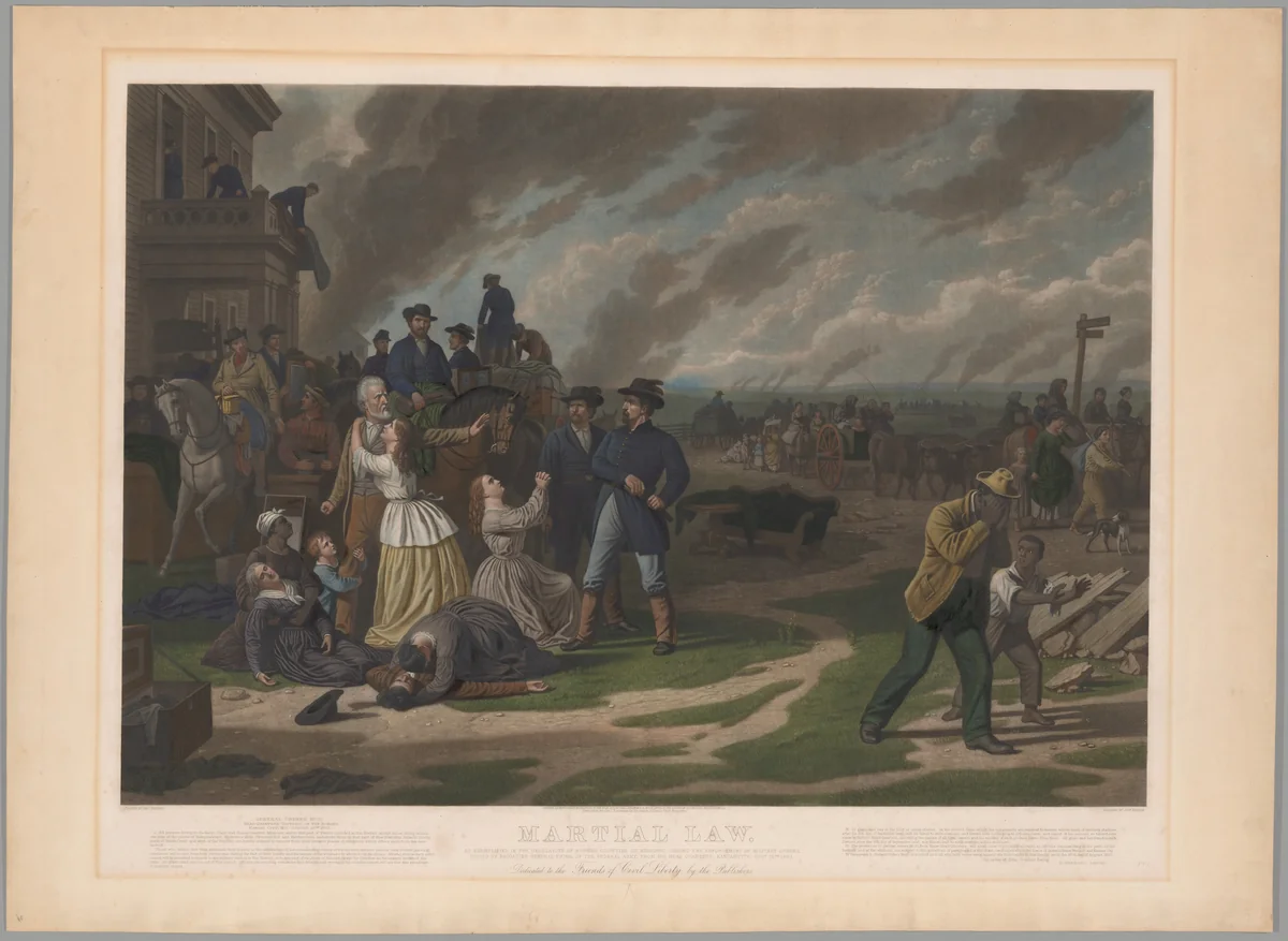Martial Law by George Caleb Bingham, print, 1872