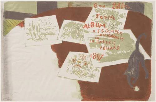 Cover of the second L'Album d'estampes originales de la Galerie Vollard (The Album of Original Prints from the Vollard Gallery) by Pierre Bonnard, print, 1897