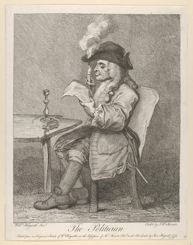 The Politician by John Keyse Sherwin, print, 1775