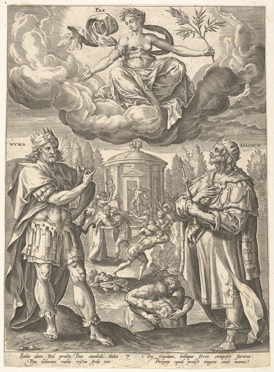 Pax, from "Virtues" by Maerten de Vos, print, 1576-1586