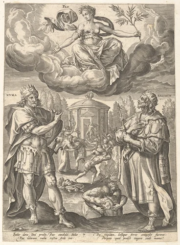Pax, from "Virtues" by Maerten de Vos, print, 1576-1586
